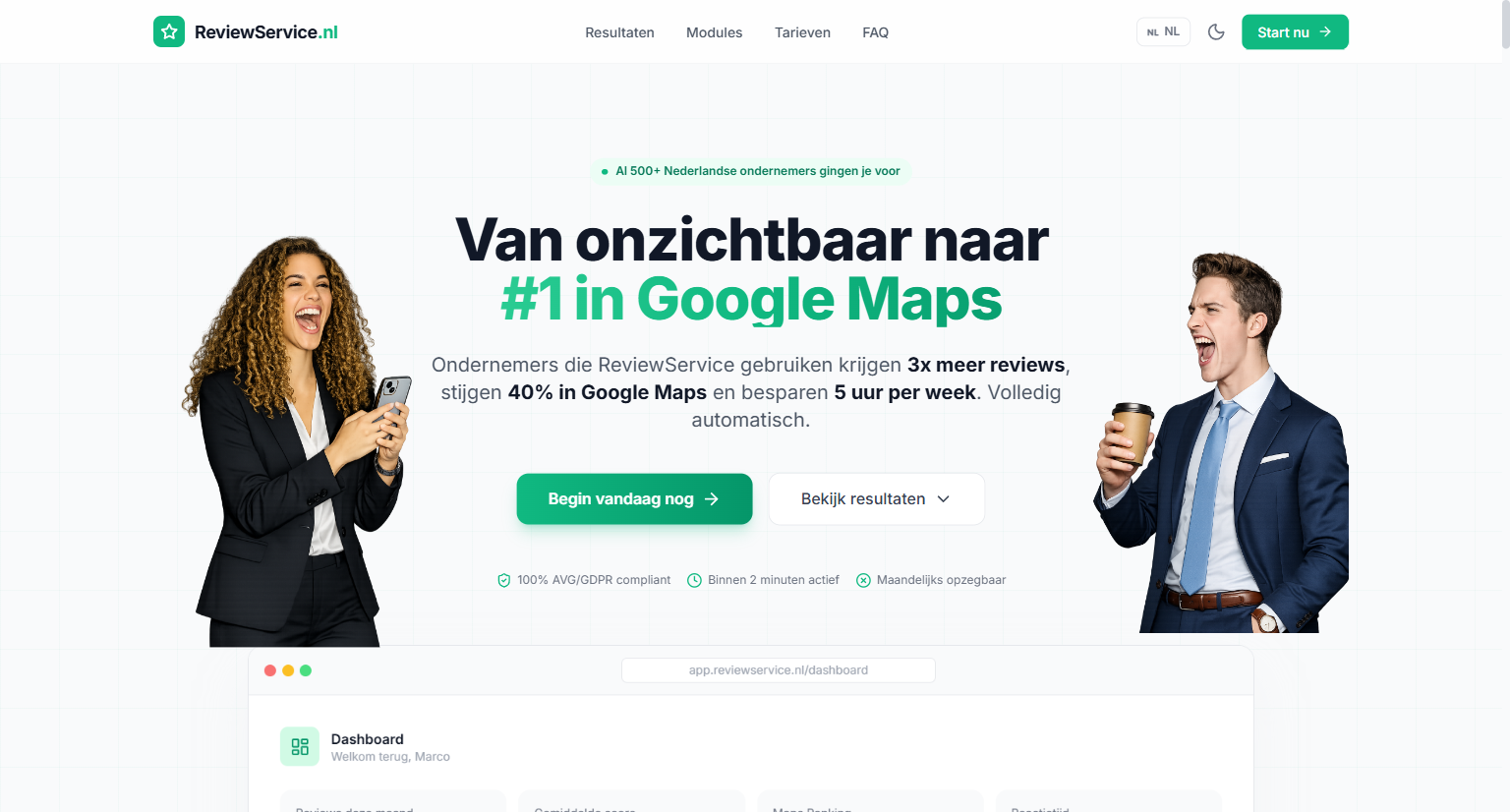 ReviewService.nl — Slimme Review Analyse